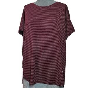 Stripped Short Sleeve Teee Size Large